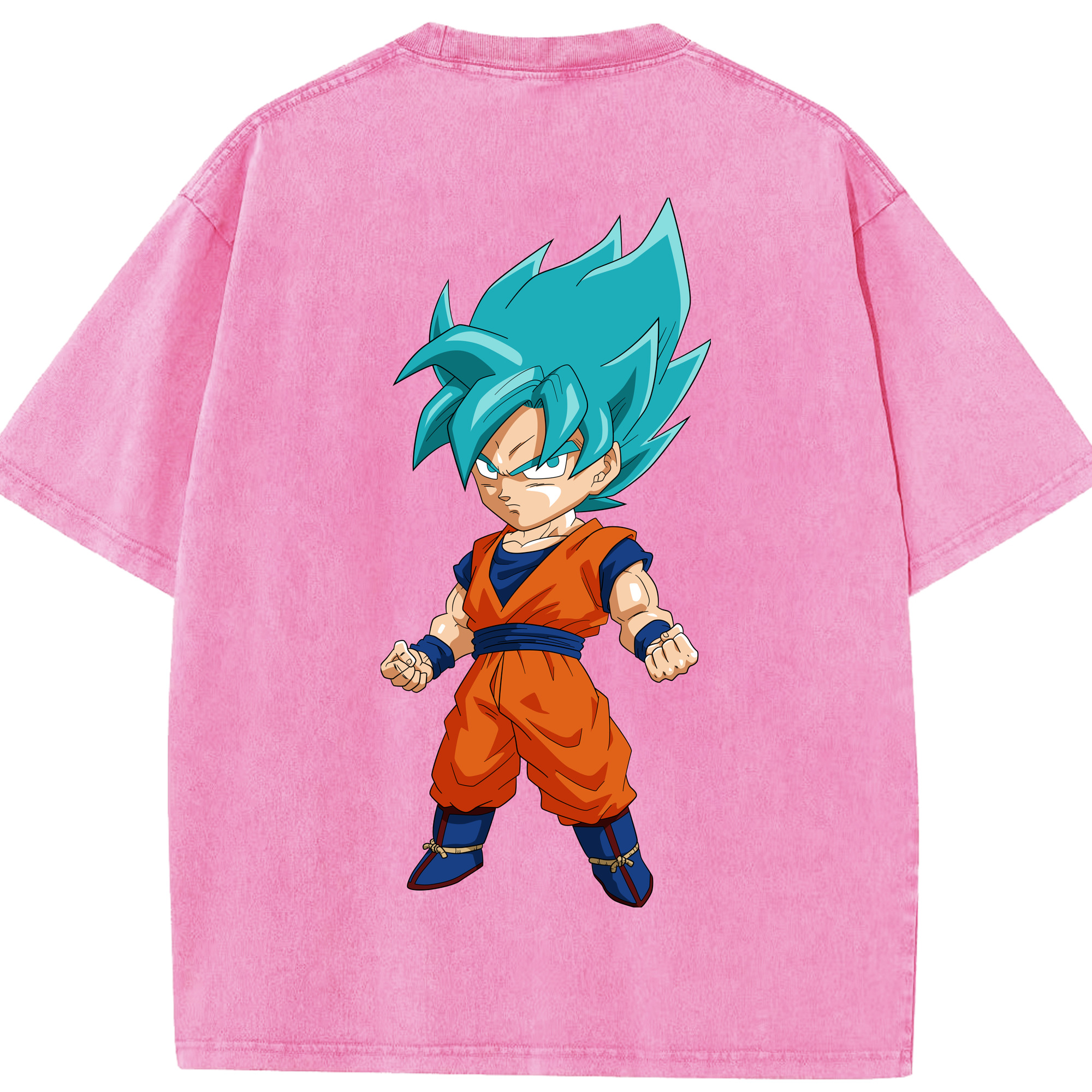 （画像用） ドラゴンボール 孫 悟飯（そんごはん）DRAGON BALL Son Gohan 綿100% ヴィンテージ風 半袖Tシャツ（背面プリント）